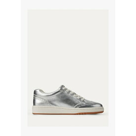 ラルフローレン レディース スニーカー シューズ HAILEY METALLIC LEATHER WINGTIP SNEAKER - Trainers - polished silver