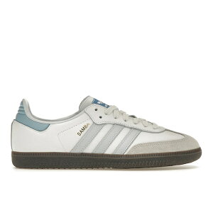 adidas �A�f�B�_�X �����Y �X�j�[�J�[ �yadidas Samba OG White Halo Blue�z �T�C�Y US_M_4 Core White/Halo Blue/Gum 5