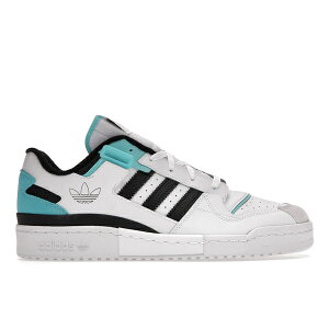 adidas �A�f�B�_�X �����Y �X�j�[�J�[ �yadidas Forum Exhibit Low Aqua�z �T�C�Y US_9(27.0cm) Footwear White/Core Black/Aqua
