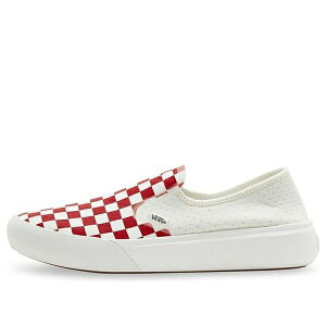 Vans �o���Y �����Y �X�j�[�J�[ �yVans Comfycush Slip-On 'White Red' VN0A45J5BOP�z �T�C�Y US_M_13