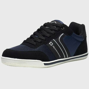 ApC XCX Y Xj[J[ V[Y Men's Liam Fashion Sneakers Suede Trim Low Top Lace Up Tennis Shoes Navy