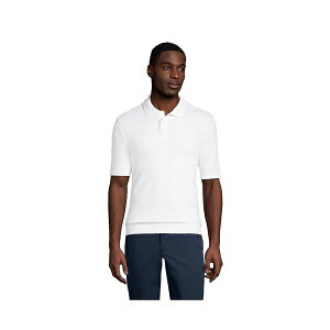 �����Y�G���h �����Y �V���c �g�b�v�X Men's Short Sleeve Banded Bottom Polo Shirt White