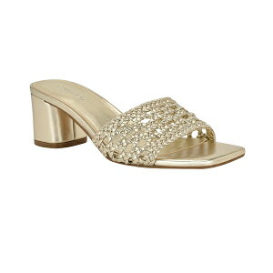 JoNC fB[X T_ V[Y Brianny Woven Slip-On Sandals Gold