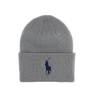 �����t���[���� �����Y �X�q �A�N�Z�T���[ Big pony cuff beanie hat Grey