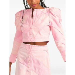 ���u�X�n�b�N�t�@���V�[ ���f�B�[�X �W���P�b�g���u���]�� �A�E�^�[ Eleora buttoned cropped jacket Pink