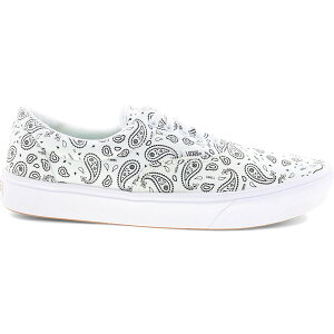 Vans �o���Y �����Y �X�j�[�J�[ �yVans ComfyCush Era Paisley White�z �T�C�Y US_M_4.5 True White/Black