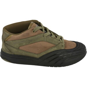Givenchy �W�o���V�[ �����Y �X�j�[�J�[ �yGivenchy Suede Trimmed Mid-Top Olive Green�z �T�C�Y EU_41(26.0cm) Olive Green