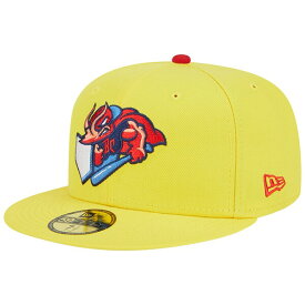 ニューエラ メンズ 帽子 アクセサリー Jacksonville Jumbo Shrimp New Era Theme Nights Captain Crustacean 59FIFTY Fitted Hat Yellow