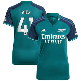 アディダス レディース ユニフォーム トップス Declan Rice Arsenal adidas Women's 2023/24 Third Replica Player Jersey Green