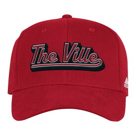 アディダス メンズ 帽子 アクセサリー Louisville Cardinals adidas Chant Flex Hat Red