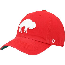 フォーティーセブン メンズ 帽子 アクセサリー Buffalo Bills '47 Legacy Franchise Fitted Hat Red