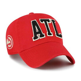 フォーティーセブン メンズ 帽子 アクセサリー Atlanta Hawks '47 Hand Off Clean Up Adjustable Hat Red