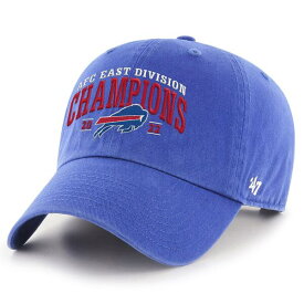 フォーティーセブン メンズ 帽子 アクセサリー Buffalo Bills '47 2022 AFC East Division Champions Clean Up Adjustable Hat Royal