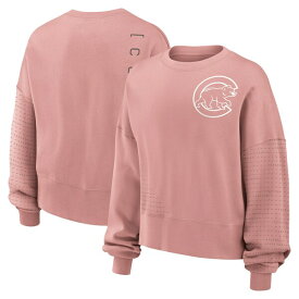 ナイキ レディース パーカー・スウェットシャツ アウター Chicago Cubs Nike Women's Statement Pullover Sweatshirt Pink