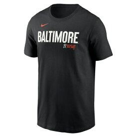 ナイキ メンズ Tシャツ トップス Baltimore Orioles Nike City Connect Wordmark TShirt Black