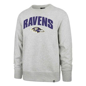 フォーティーセブン メンズ パーカー・スウェットシャツ アウター Baltimore Ravens '47 Headline Pullover Sweatshirt Gray