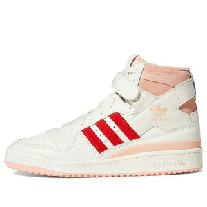 adidas �A�f�B�_�X �����Y �X�j�[�J�[ �yadidas Originals Forum 84 Hi Shoes 'Off White Glow Pink Vivid Red' H01670�z �T�C�Y US_11.5(29.5cm)