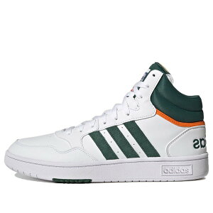 adidas �A�f�B�_�X �����Y �X�j�[�J�[ �yadidas Hoops 3.0 Mid 'White Collegiate Green' GY4744�z �T�C�Y US_8(26.0cm)