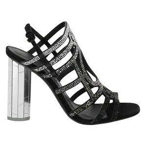 Ferragamo tFK fB[X Xj[J[ yFerragamo Florenza Crystal-Embellished Slingback Heel Sandals Black (Women's)z TCY US_7(24.0cm) Black