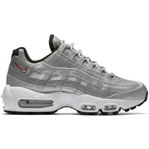 Nike iCL fB[X Xj[J[ yNike Air Max 95 Silver Bullet (Women's)z TCY US_9(26.0cm) Metallic Silver/Varsity Red-White-Black