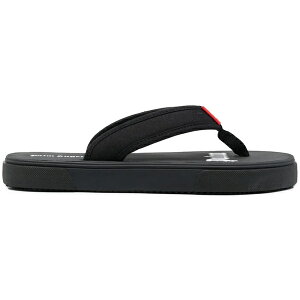 Palm Angels �p�[���E�G���W�F���X �����Y �X�j�[�J�[ �yPalm Angels Logo Tag Flip Flops Black�z �T�C�Y US_8(26.0cm) Black/White
