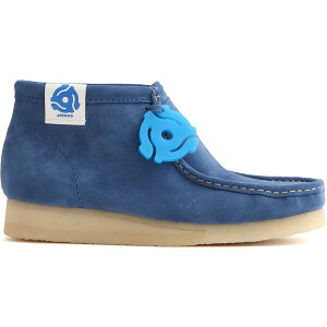 Clarks �N���[�N�X �����Y �X�j�[�J�[ �yClarks Originals Wallabee Boot atmos x Manhattan Records Blue�z �T�C�Y US_9(27.0cm) Blue