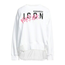 【送料無料】 ディースクエアード レディース パーカー・スウェットシャツ アウター Sweatshirts White