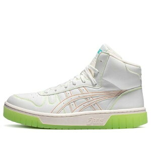 ASICS AVbNX Y Xj[J[ yASICS Unisex Court Mz-Hi High-top Sneakers White/Green 1203A177-100z TCY US_8.5(26.5cm)
