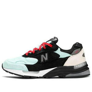 New Balance �j���[�o�����X �����Y �X�j�[�J�[ �yNew Balance Amoeba Music x Nice Kicks x 992 Made in USA 'Peace Through Music - Black' M992NK2�z �T�C�Y US_8.5(26.5cm)