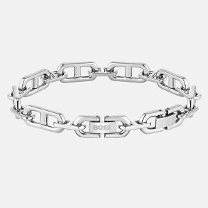 �{�X �����Y �u���X���b�g�E�o���O���E�A���N���b�g �A�N�Z�T���[ Gents BOSS Kode Chain Stainless Steel Bracelet