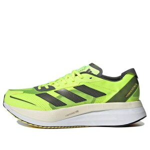 adidas AfB_X Y Xj[J[ yadidas Adizero Boston 11 'Solar Yellow Night Metallic' GX6650z TCY US_M_13