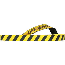 OFF-WHITE オフホワイト メンズ スニーカー 【Off-White Diagonal Stripes Flip Flops】 サイズ EU_42(27.0cm) Yellow Black AW 20