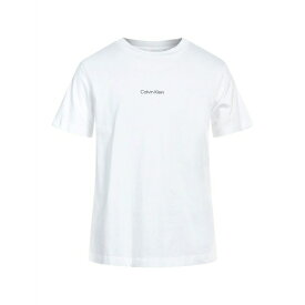 【送料無料】 カルバンクライン メンズ Tシャツ トップス T-shirts White