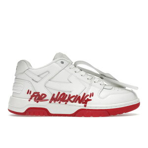 OFF-WHITE �I�t�z���C�g �����Y �X�j�[�J�[ �yOFF-WHITE Out Of Office "OOO" Low Tops For Walking White White Red SS22�z �T�C�Y US_9(27.0cm) White/White/Red