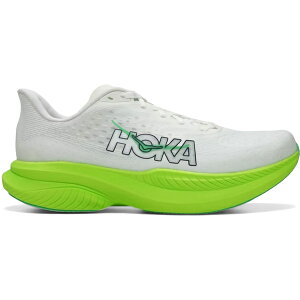 Hoka One One �z�J�I�l�I�l �����Y �X�j�[�J�[ �yHoka One One Mach 6 White Neon Lime�z �T�C�Y US_7(25.0cm) White/Neon Lime