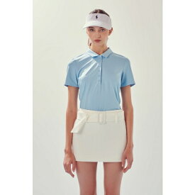 イングリッシュファクトリー レディース カットソー トップス Women's Sportswear Short Sleeve Stretched Top Powder blue