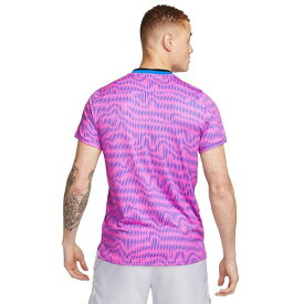 ナイキ メンズ Tシャツ トップス Men's Court Advantage Dri-FIT Tennis T-Shirt Playful Pink/lt Photo Blue/white