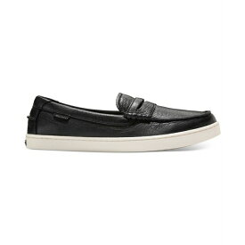 コールハーン メンズ スリッポン・ローファー シューズ Men's Nantucket Slip-On Penny Loafers Black Pebbled Leather / Ivory