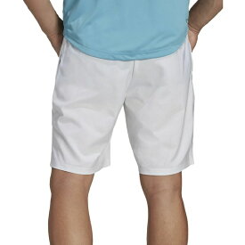 アディダス メンズ カジュアルパンツ ボトムス Men's 3-Stripe Club Tennis 9" Shorts White