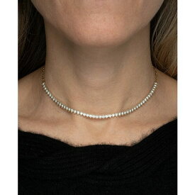 ラップド レディース ネックレス・チョーカー・ペンダントトップ アクセサリー Diamond 16" Collar Necklace (1 ct. t.w.), Created for Macy's Gold-Plated Sterling Silver