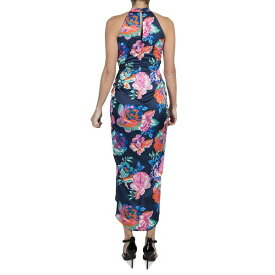 ジュリア ジョーダン レディース ワンピース トップス Women's Floral-Print Halter-Neck Sleeveless Maxi Dress Navy/multi