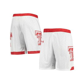 アンダーアーマー レディース カジュアルパンツ ボトムス Men's White Texas Tech Red Raiders Alternate Replica Basketball Shorts White