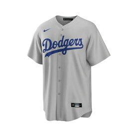 ナイキ レディース Tシャツ トップス Men's Los Angeles Dodgers Official Blank Replica Jersey Gray