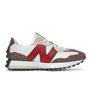 New Balance �j���[�o�����X �����Y �X�j�[�J�[ �yNew Balance 327 Casablanca Red Monogram�z �T�C�Y US_12(30.0cm) Munsell White/Dark Red/Holly Green
