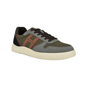 トミー ヒルフィガー メンズ スニーカー シューズ Men's Cetus Casual Lace Up Sneakers Grey/Ivory Green Multi