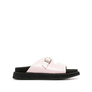 ���C�N�l�� ���f�B�[�X �T���_�� �V���[�Y Buckle-fastening leather sandals Pink