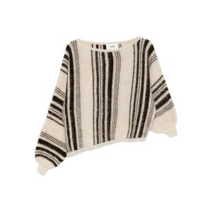 �o�b�V�� ���f�B�[�X �j�b�g&�Z�[�^�[ �A�E�^�[ Suela striped-pattern sweater Neutrals