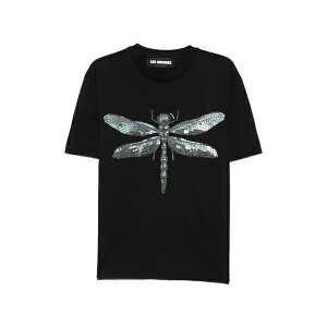 ���]�� �����Y T�V���c �g�b�v�X Dragonfly-print t-shirt Black