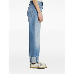 �}�U�[ ���f�B�[�X �f�j���p���c �{�g���X The half-pipe ankle cuff fray cotton jeans Blue