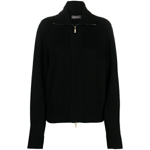 �����[�i�A���g�j�A�b�c�B ���f�B�[�X �J�[�f�B�K�� �A�E�^�[ Spread-collar virgin wool-blend cardigan Black